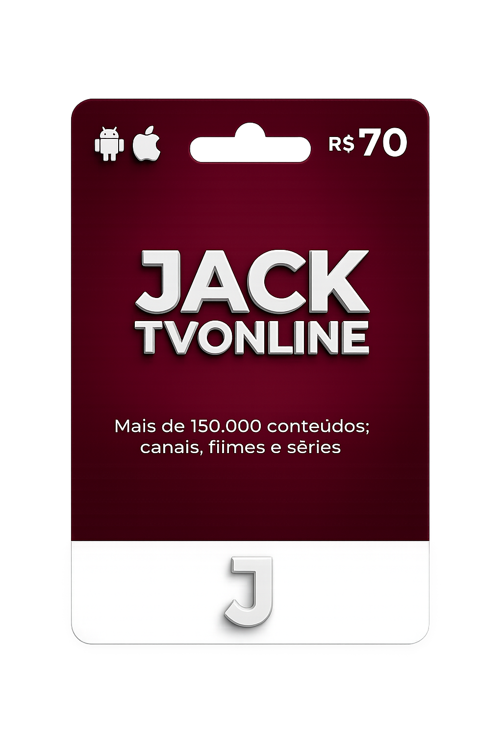 Gift Card Jack TV Online R$70 TRIMESTRAL